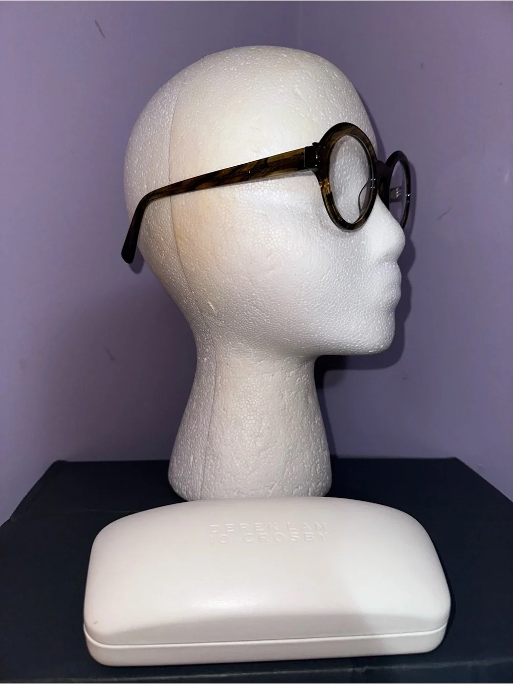 Derek Lam Round Tortoiseshell Frame Glasses - Green/Brown